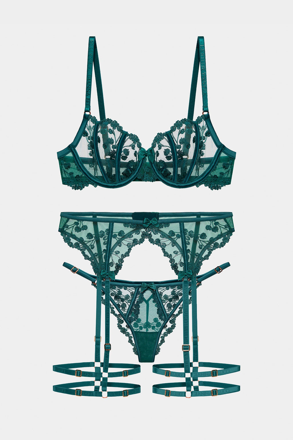 Gabriella komplet - Emerald